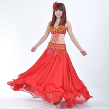 Belly Dance Skirt High Quality Women Sexy Belly Dance Costume Skirts 3 Rows Chiffon for Sale 12 Colors Available 2024 - buy cheap