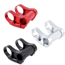 Bicycle Stem 25.4mm 31.8mm Handlebar Double Stem Folding Bike Mountain   Adjustment Aluminum Alloy Stem Black/Red/Silver 2024 - buy cheap