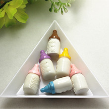 10pcs 10 23mm cute 3D resin feeding-bottle miniature art cabochon DIY candy food decoration 2024 - buy cheap