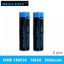 2pcs IMALENT MRB-186P26 18650 2600mAh 3.7v li-ion rechargeable battery high performance for high drain led flashlights 2024 - buy cheap