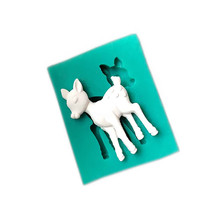 Small Sika Deer Shape Fondant Cake Silicone Mould Chocolate Biscuits Molds Candy Cooking Baking Cake Wedding Decorating Tools 2024 - buy cheap
