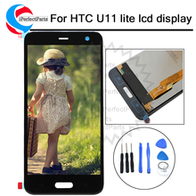 Новый черный 1920x1080 Для HTC U11 lite, ЖК-дисплей кодирующий преобразователь сенсорного экрана в сборе, запасные части для HTC U11 life LCD 2024 - купить недорого