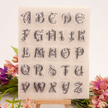 KLJUYP-sellos transparentes del alfabeto para álbum de recortes, papel artesanal, sello transparente para álbum de recortes, 04248 2024 - compra barato