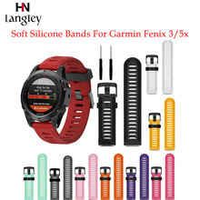 Silicone Watch Band For Garmin Fenix 3HR/Fenix 5X 6X with tools 26mm Width Watch Straps for Garmin Fenix 3 Band Sports Watchband 2024 - buy cheap