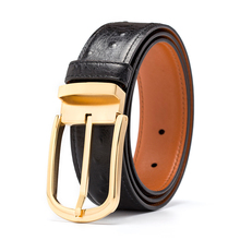 Designer belt men's high quality Men Belt Genuine Leather ostrich pattern Cowhide Luxury brand belt birthday present 2024 - buy cheap