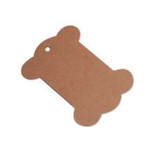 6.2X10.5Cm Bone Shape Kraft Paper Hang Tags For Picking Ropes Blank Paper Cards With Wishes For Hand Made Gift Swing Tags 2024 - buy cheap