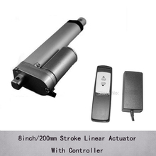100% factory price 8inch/200mm stroke 24 volt actuator linear, 1000N/100kgs load linear actuator with controller 2024 - buy cheap