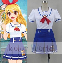 Aikatsu! Ichigo Hoshimiya/Aoi Kiriya Starlight Academy Summer School Uniform Cosplay Costume 2024 - buy cheap