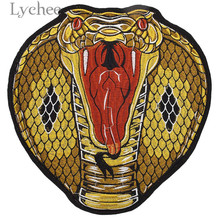 Lychee Snake Embroidered Patch Animal Design Iron On Applique DIY Sewing Supplies Material for Clothes 2024 - buy cheap