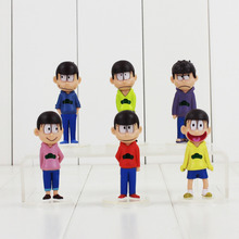 Figuras de acción de Matsuno Osomatsu, Karamatsu, Choromatsu, Ichimatsu, Todomatsu, 6 unids/lote 2024 - compra barato