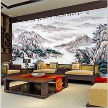 Пользовательские 3d обои большая настенная живопись пейзаж живопись обои диван установка настенная живопись обои 2024 - купить недорого