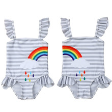 Irmãs do bebê Bodysuit Correspondência de Maiô Bebês Crianças Meninas de Biquíni Maiôs Maiô Swimwear Sunsuit Roupa Da Criança 2024 - compre barato
