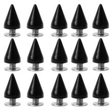 DIY Punk Rock Black Rivets Metal Studs Spike Clothes Shoes Bags Decoration Leather Craft accessories, Leather crafts, zinc alloy 2024 - buy cheap
