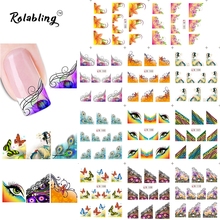 Loved Ones Beautiful Flower Series Water Transfer Nail Art Sticker Decorate Fingernails Painting Paper For Nail Art 2024 - buy cheap