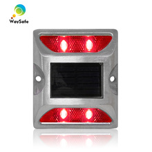 Steady mode Red LED 3M reflector aluminum driveway markers cat eyes solar road stud 2024 - buy cheap