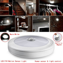 6 LED PIR Infrared Motion Sensor Night Light Under Cabinet Closet Stairs Kitchen Wall Lamp Light Auto On/Off Battery Power 2024 - buy cheap