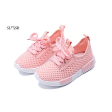 SLYXSH Spring Autumn Kids Shoes 2017 Fashion Mesh Casual Children Sneakers For Boy Girl Toddler Baby Breathable Sport Shoe 2024 - buy cheap