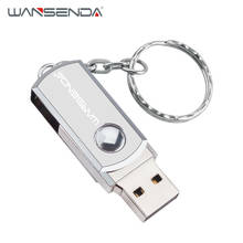 Wansenda Metal USB Flash Drive USB 2.0 Key Chain Pen Drive 128GB 64GB 32GB 16GB stainless steel usb stick Memory Stick Pendrive 2024 - buy cheap
