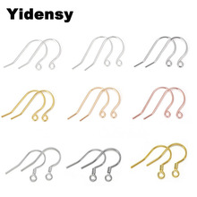 Yidensy 2pcs Sterling Silver Earring Hooks Clasps Rose Gold Color for DIY Ear Jewelry Making Findings Components Accessories 2024 - buy cheap