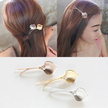 Fashion simple metal tulip hairpin Korean version of the word clip hair accessories five-pointed star love hairpin Headwear 2024 - buy cheap
