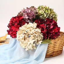 1 шт./лот искусственный цветок гортензии, свадебный букет, свадебный венок, украшение, ваза для дома, сделай сам, ремесло, искусственный цветок 2024 - купить недорого