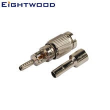 Eightwood 1,0/2,3 штепсельная вилка РЧ коаксиальный соединитель Адаптер прямое обжимное крепление для кабеля RG178 2024 - купить недорого