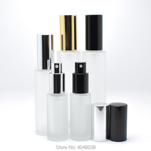 50ml Frost Glass Spray Bottle Gold silver Black Cap 18ml 35ml Parfume Sample Bottle Refillable Perfume Atomizer Parfum Vial 2024 - buy cheap