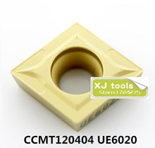Free Shipping 10pcs CCMT120404 UE6020/CCMT0120408 UE6020 carbide inserts for SCLCR/SCKCR,Turning Blades,Cutting Tips for Steel 2024 - buy cheap