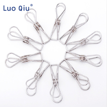 20pcs Multipurpose Stainless Steel Clips Clothes Pins Pegs Holders Clothing Clamps Sealing Clip Household Clothespin 2024 - buy cheap