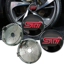 4 мм шт. 60 мм STI логотип наклейка s Авто колеса центр ступицы крышки наклейки для Subaru STI Legacy Forester Outback Rally WRX WRC Impreza 2024 - купить недорого