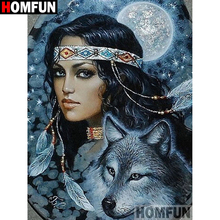 HOMFUN Full Square/Round Drill 5D DIY Diamond Painting "Beauty character"Embroidery Cross Stitch 5D Home Decor A01631 2024 - buy cheap