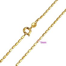 FREE SHIPPING!!! QUALITY 24KGP YELLOW GOLD 450MM WOMEN'S CHARM CHAIN NECKLACES, COME WITH A FREE GIFT BOX! (ZZ1401-JC301) 2024 - buy cheap
