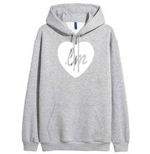 hip-hop LOVE HEART cute hoodies women harajuku fleece sweatshirts 2018 fall winter brand tracksuita woman fashion pink hooded 2024 - buy cheap