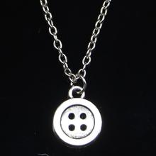 20pcs New Fashion Necklace 13mm double sided button Pendants Short Long Women Men Colar Gift Jewelry Choker 2024 - buy cheap