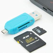 2 in 1 USB 2.0 OTG Memory Card Reader Adapter Universal Micro USB TF SD Card Reader for PC Phone Computer Laptop 2024 - buy cheap