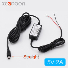 XCGaoon-módulo convertidor de CC para coche, 12V, 24V a 5V, 2A con Cable mini USB, protección de bajo voltaje, longitud de Cable de 3,5 m (11.4ft) 2024 - compra barato