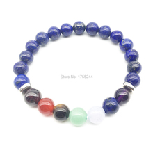 SN1338 Fashion Design Women`s  7 Chakra Yoga Bracelet High Quality Lapis Lazuli Stone Bracelet Meditative Yogi Balance Bracelet 2024 - buy cheap