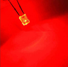 Diodo emissor de luz 2x3x4, led vermelho, 1000 peças, super brilhante, difusor de água transparente 2024 - compre barato