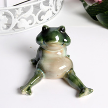 Cute Creative Frog Figurines Gift Statue Home Decor Decoration Lovely Room Wedding Gifts Craft Porcelain Ornament Animal Ceramic 2024 - buy cheap