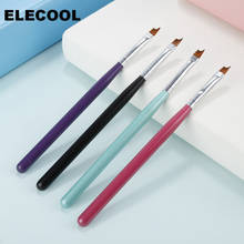 ELECOOL 4 цвета для ногтей полулуна для французсветильник вой терапии ручка деревянная ручка для маникюра точечный инструмент для дизайна ногтей 2024 - купить недорого