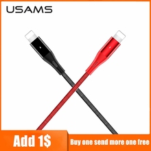 USAMS USB Charger Data Cable for iPhone X Xs MAX XR Fast Charging Cable USB Cord Adapter Chargeur for iPhone 8 7 6 6s 5s Phone 2024 - buy cheap