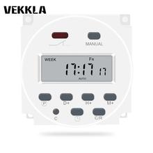Hot Selling CN101 DC 12V Digital Round LCD Power Programmable Timer Time Relay 16A Switch Support 17-times Daily Weekly Program 2024 - buy cheap