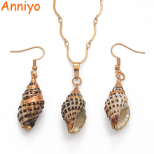 Anniyo Light Gold/Real Shell Pendant/Earrings,Papua New Guinea Jewelry(This is real shell the color/size cannot the same #109706 2024 - buy cheap