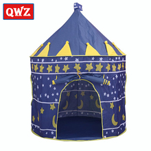 QWZ-tienda de juguete portátil para niños, Tipi plegable, Castillo de princesa, juguetes para interior y exterior, piscina para jugar pelota en el océano 2024 - compra barato