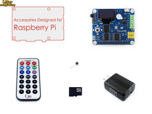 Raspberry Pi RPi Acce B с расширительной платой RPi Pioneer600, карта Micro SD 16 ГБ и ИК-контроллер для Raspberry Pi 3B/2B/B +/A + 2024 - купить недорого