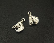 30pcs  Silver Color horse head Charm Pendant DIY Necklace Jewelry Findings 10x20mm A1544 2024 - buy cheap