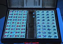 Caja de Phoenix de dragón de cuero de madera china con cerradura de bronce Mahjong chino 2024 - compra barato