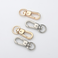 30pcs/lot 9mm small metal Alloy Swivel Clasps Snap Key Hooks DIY Key Chain Ring shinny gold silver nickle Free Shipping HK-010 2024 - buy cheap