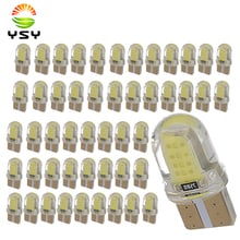 YSY 50pcs LED W5W T10 194 168 W5W COB 8SMD Led Parking Bulb Auto Wedge Clearance Lamp Silica Bright White License Light Bulbs 2024 - buy cheap