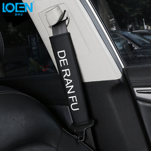 LOEN 1 Pair Leather Car Seat belt cover Car Seat Belt Pads Harness Safety Shoulder Strap Back Pack Cushion Covers For Kids 2024 - buy cheap